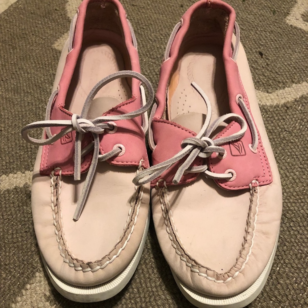 Women’s sperry topsides pink 7.5
